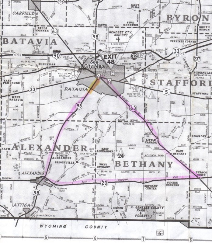 Current Map of Bethany Area