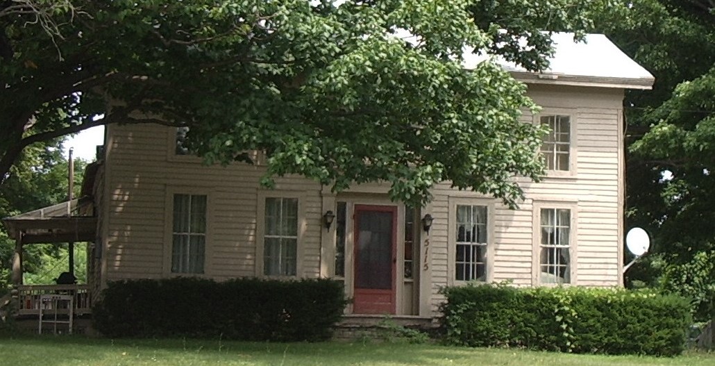 Former residence of Sylvester & Clarissa Calkins on Ellicott St Rd in Batavia, New York