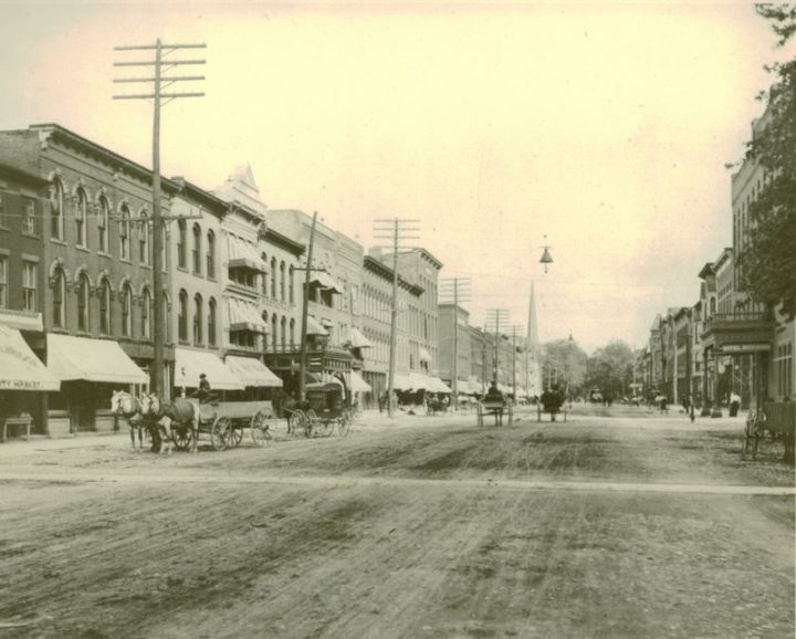 Main Street, Batavia, c1856