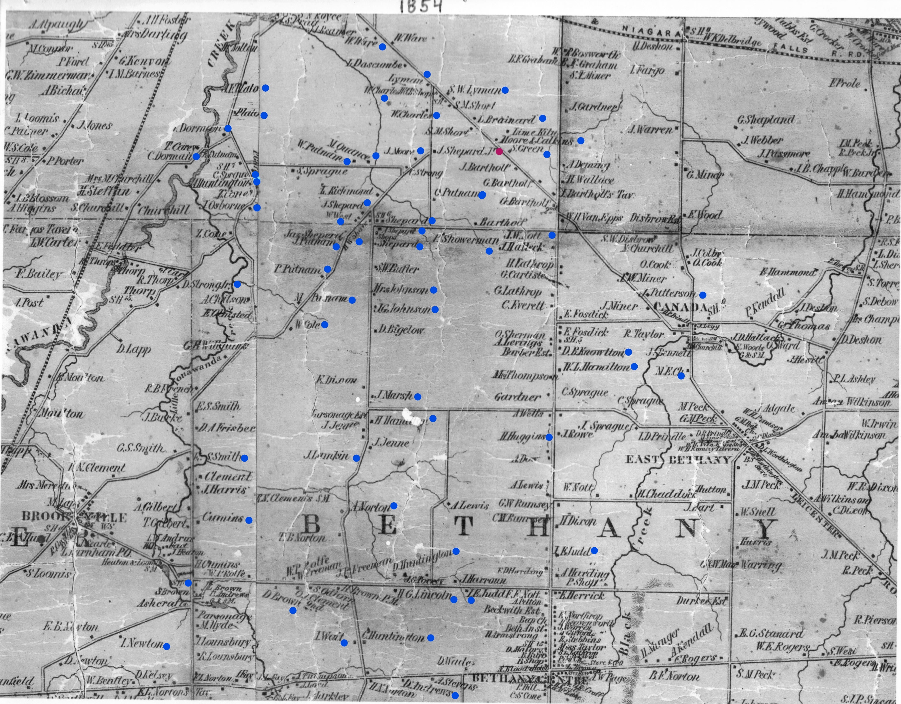 Map Genesee County New York