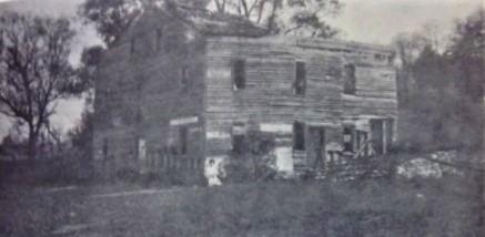 Mill at the bend of the Tonawanda Creek in Bethany, New York