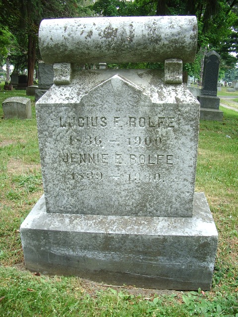 Lucius F. Rolfe, husband of Jennie Eggleston